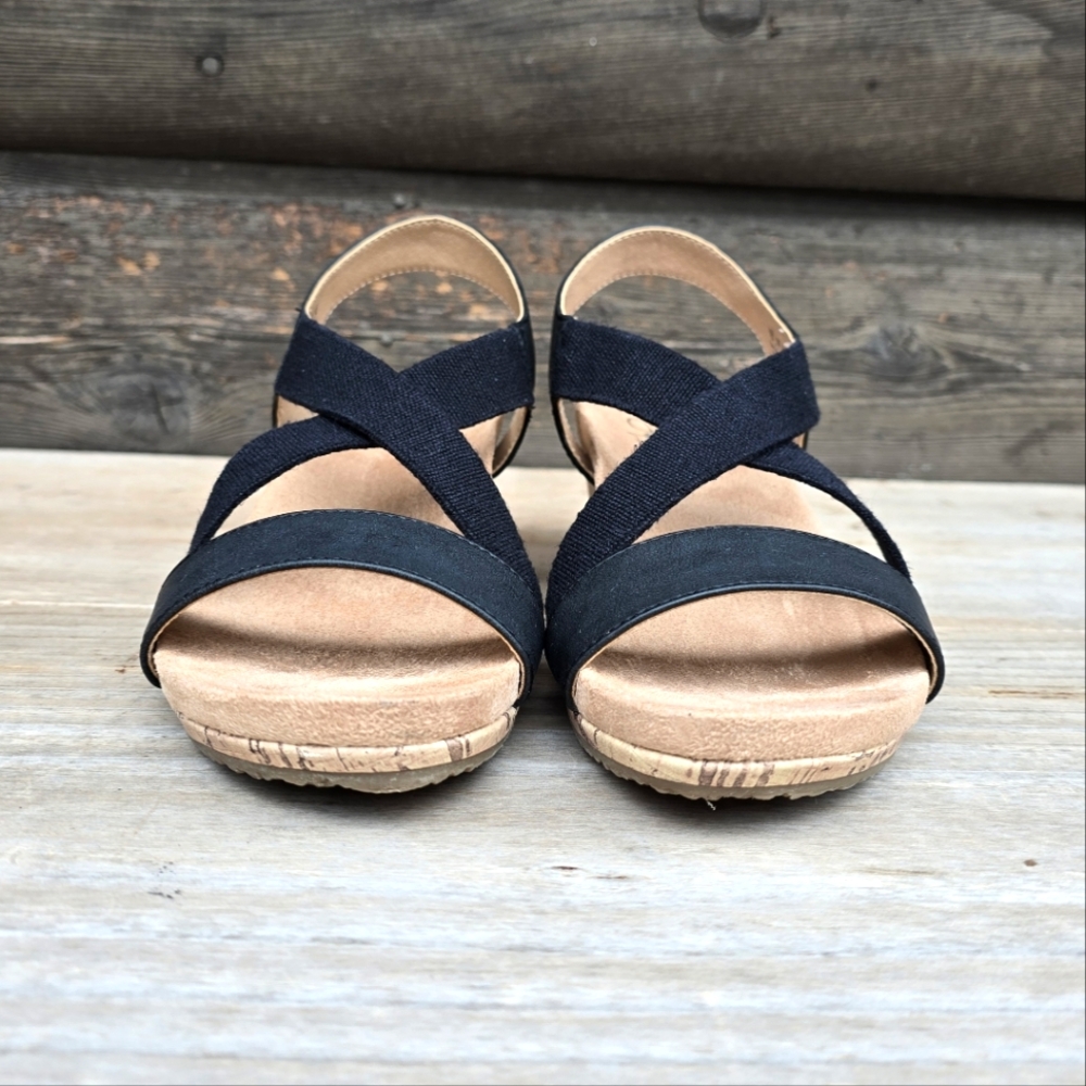 Life Stride NEW Mexico Modern Coastal Minimalist Cork Wedge Comfort Sandal 7M - Picture 9 of 16